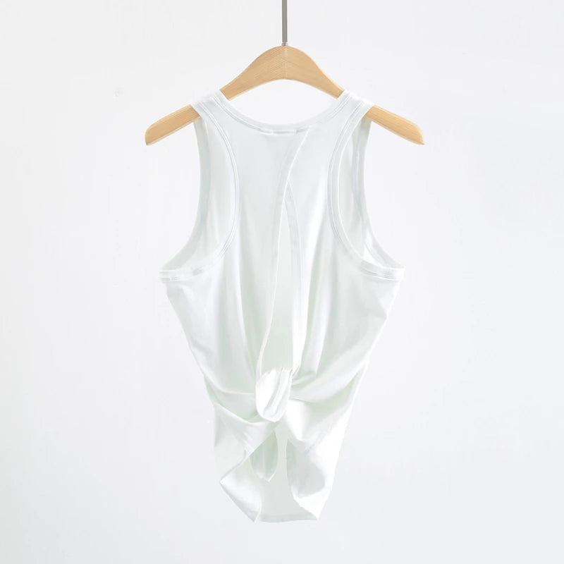 Sukha Comfort Tie Back Sleeveless Top