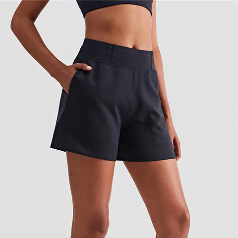 Sukha High Waist Cropped Loose Shorts