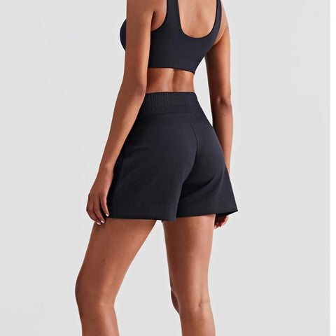 Sukha High Waist Cropped Loose Shorts