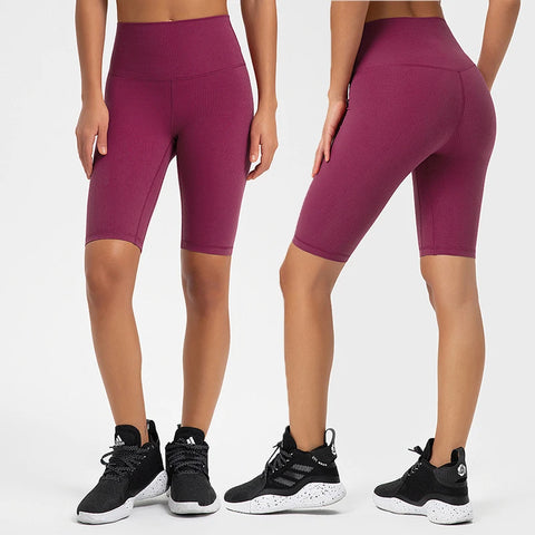 Sukha Comfort Ribbed Yoga Shorts 9"
