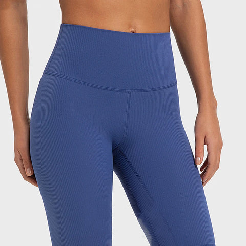 Sukha Comfort Ribbed Yoga Shorts 9"