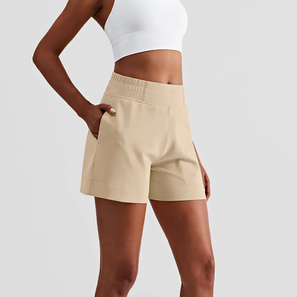 Sukha High Waist Cropped Loose Shorts